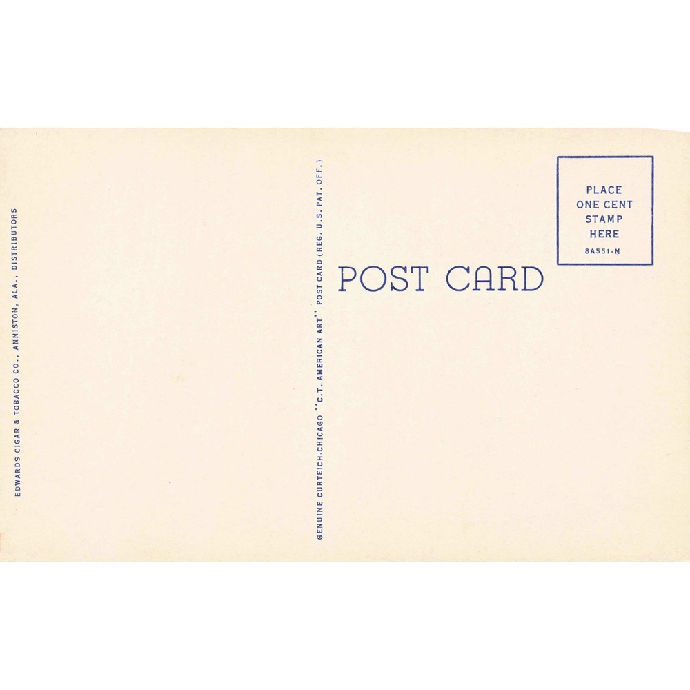 Vintage Postcard Clubhouse Business Professional Womens Club Anniston AL - Picture 2 of 2